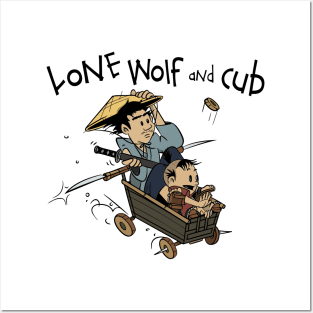 lone wolf and cub ronin Posters and Art